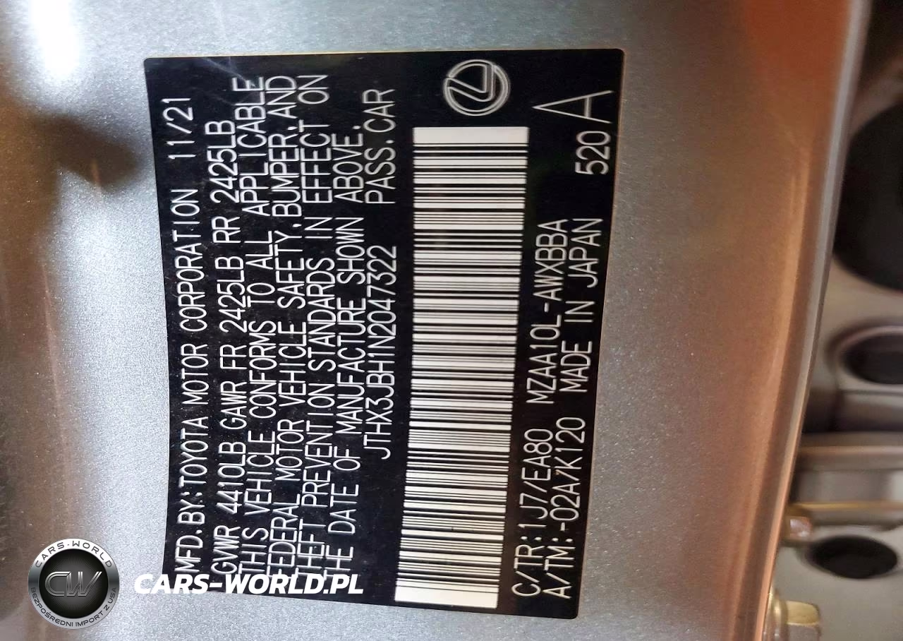 2022 Lexus Ux 200 Base VIN:JTHX3JBH1N2047322 - 14