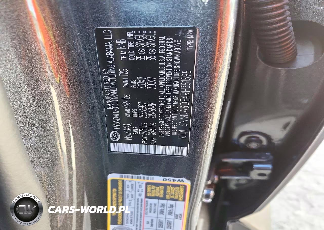 2024 Hyundai Tucson Se VIN:5NMJA3DE4RH351595 - 12