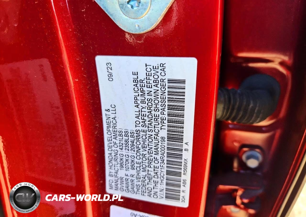 2024 Honda Accord VIN:1HGCY1F34RA000198 - 12