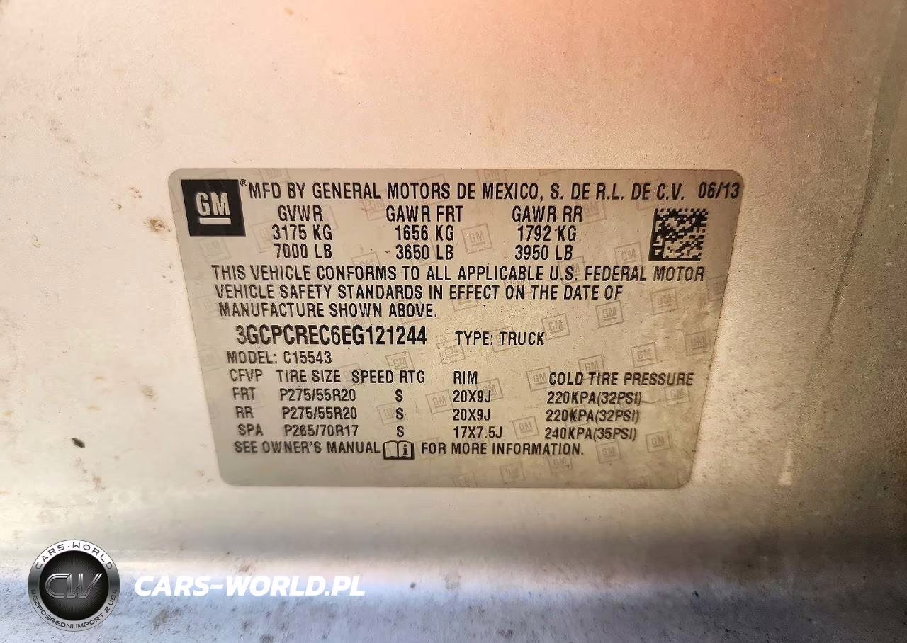 2014 Chevrolet Silverado C1500 Lt VIN:3GCPCREC6EG121244 - 12