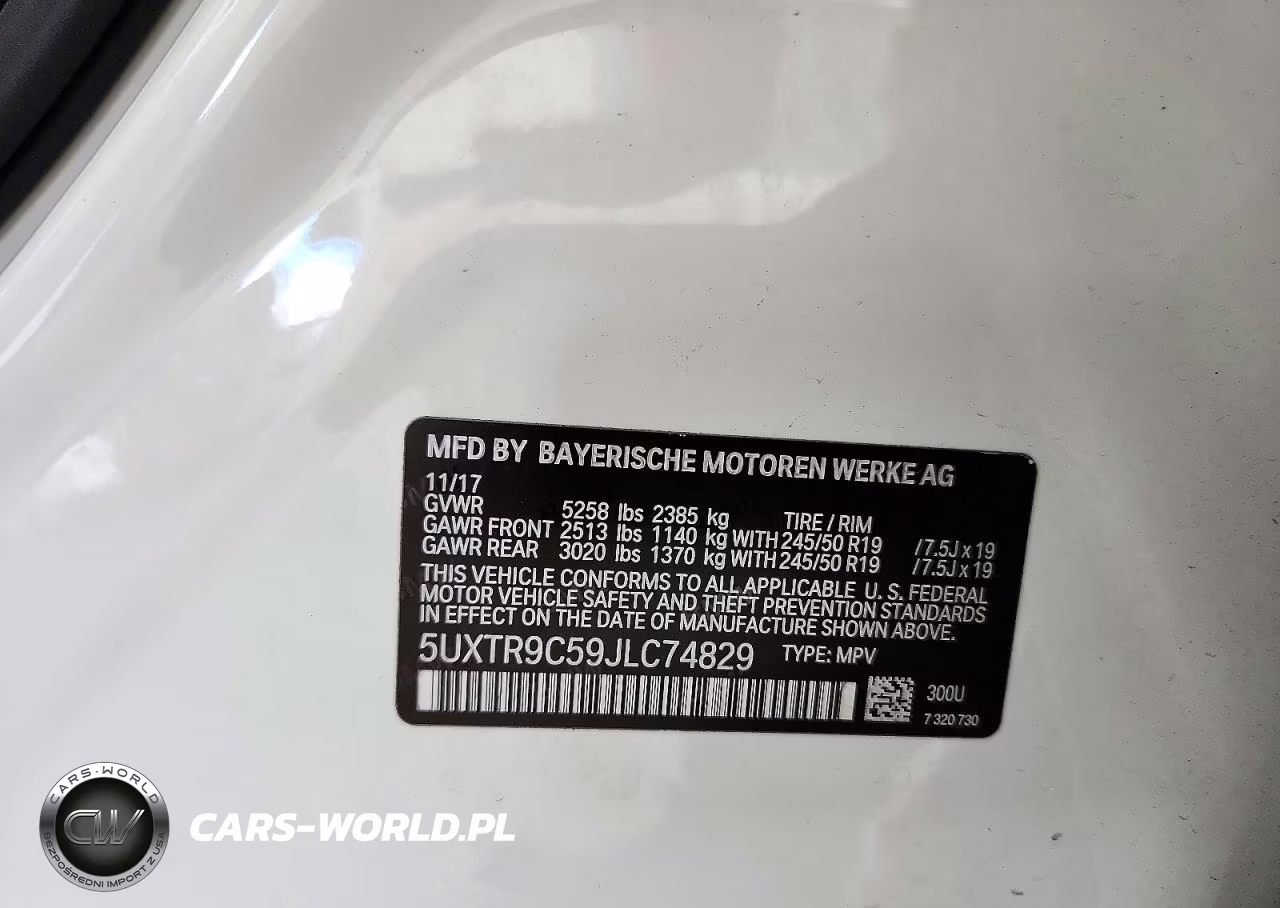 2018 BMW X3 xDrive30I VIN:5UXTR9C59JLC74829 - 13