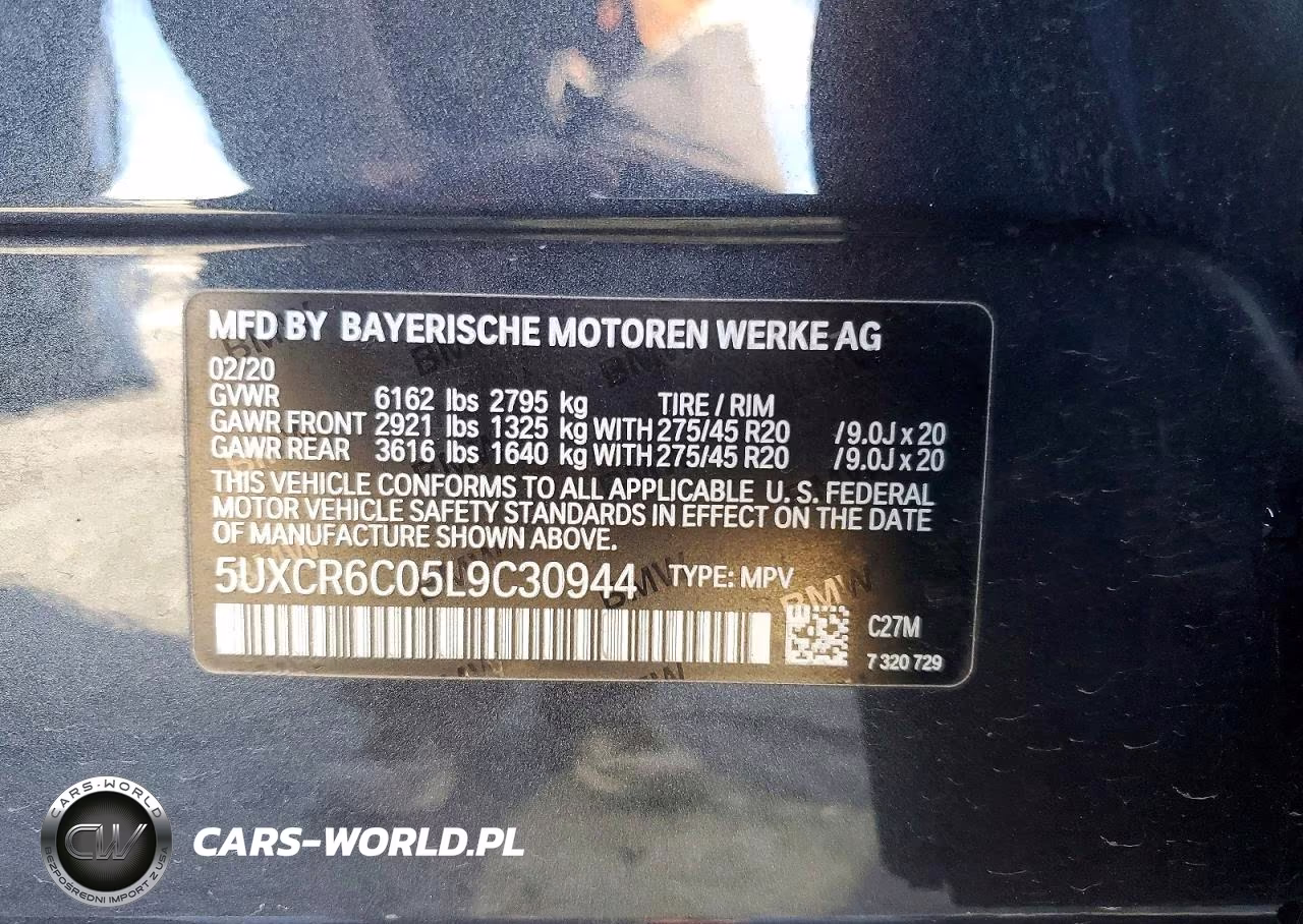 2020 BMW X5 xDrive40I VIN:5UXCR6C05L9C30944 - 14