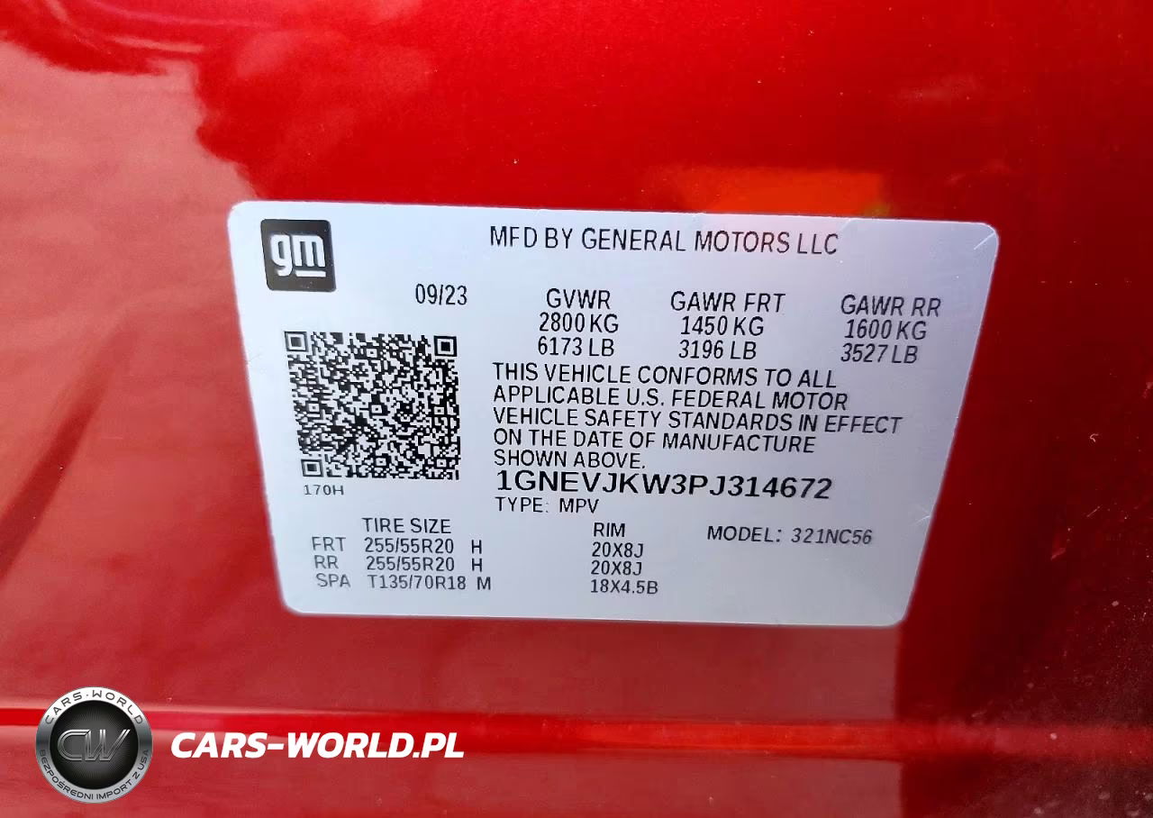 2023 Chevrolet Traverse Rs VIN:1GNEVJKW3PJ314672 - 13