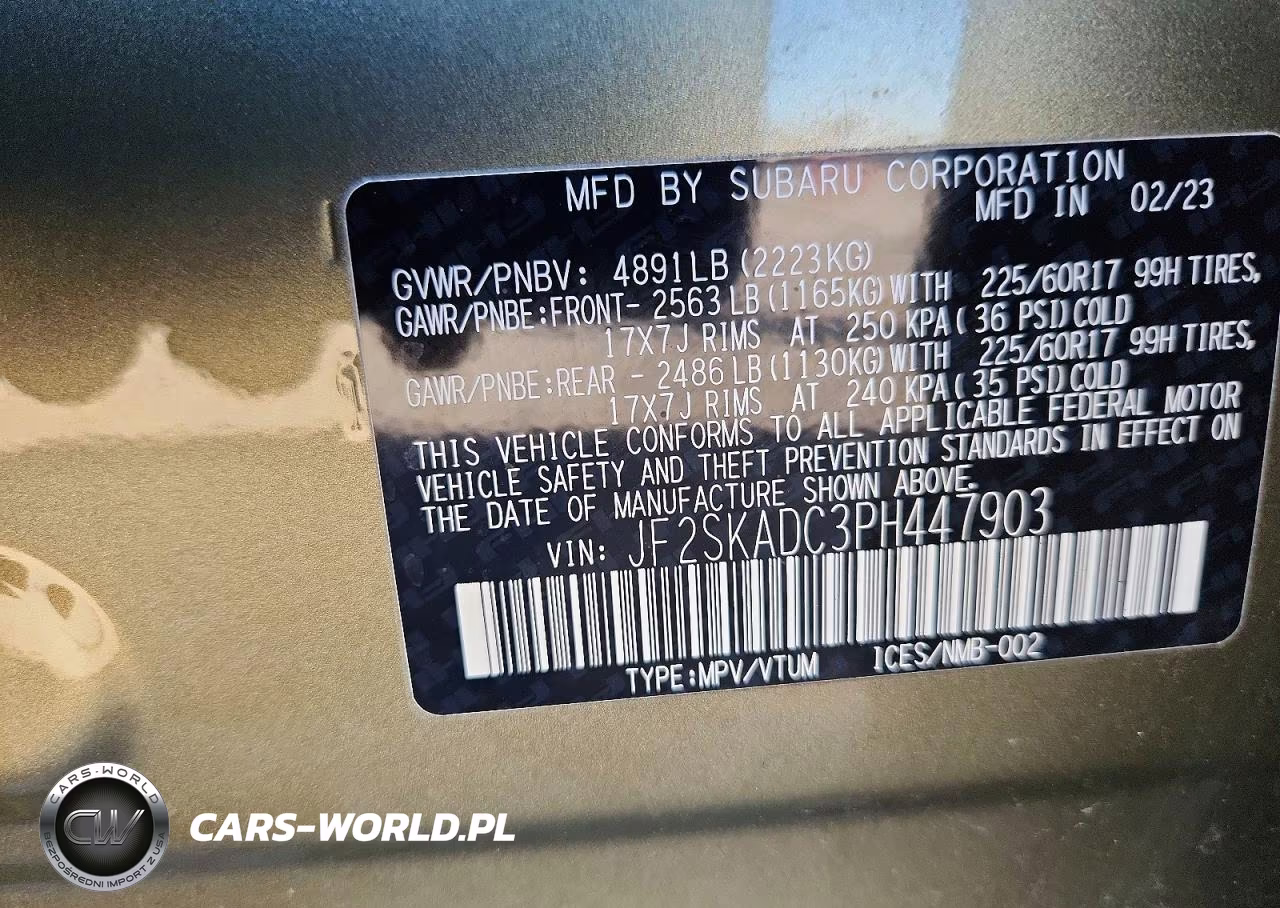 2023 Subaru Forester Premium VIN:JF2SKADC3PH447903 - 13
