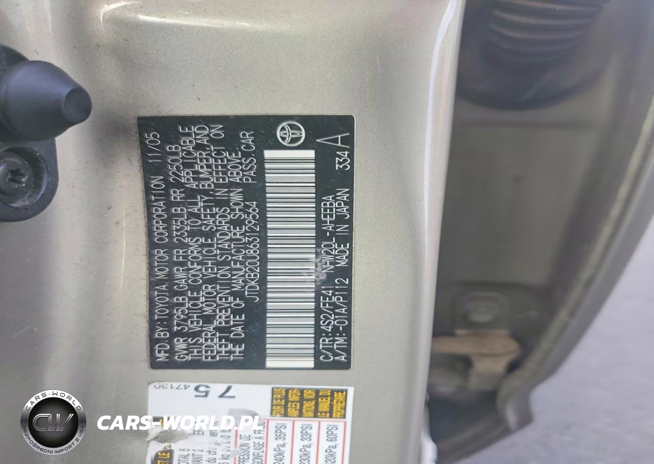 2006 Toyota Prius Base VIN:JTDKB20U863129564 - 12