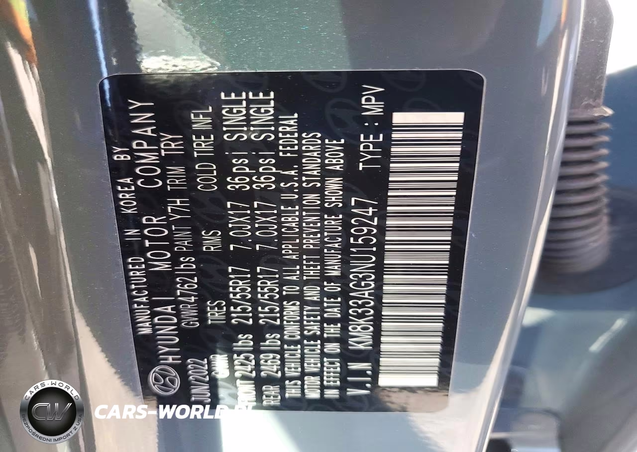 2022 Hyundai Kona Sel VIN:KM8K33AG3NU159247 - 12
