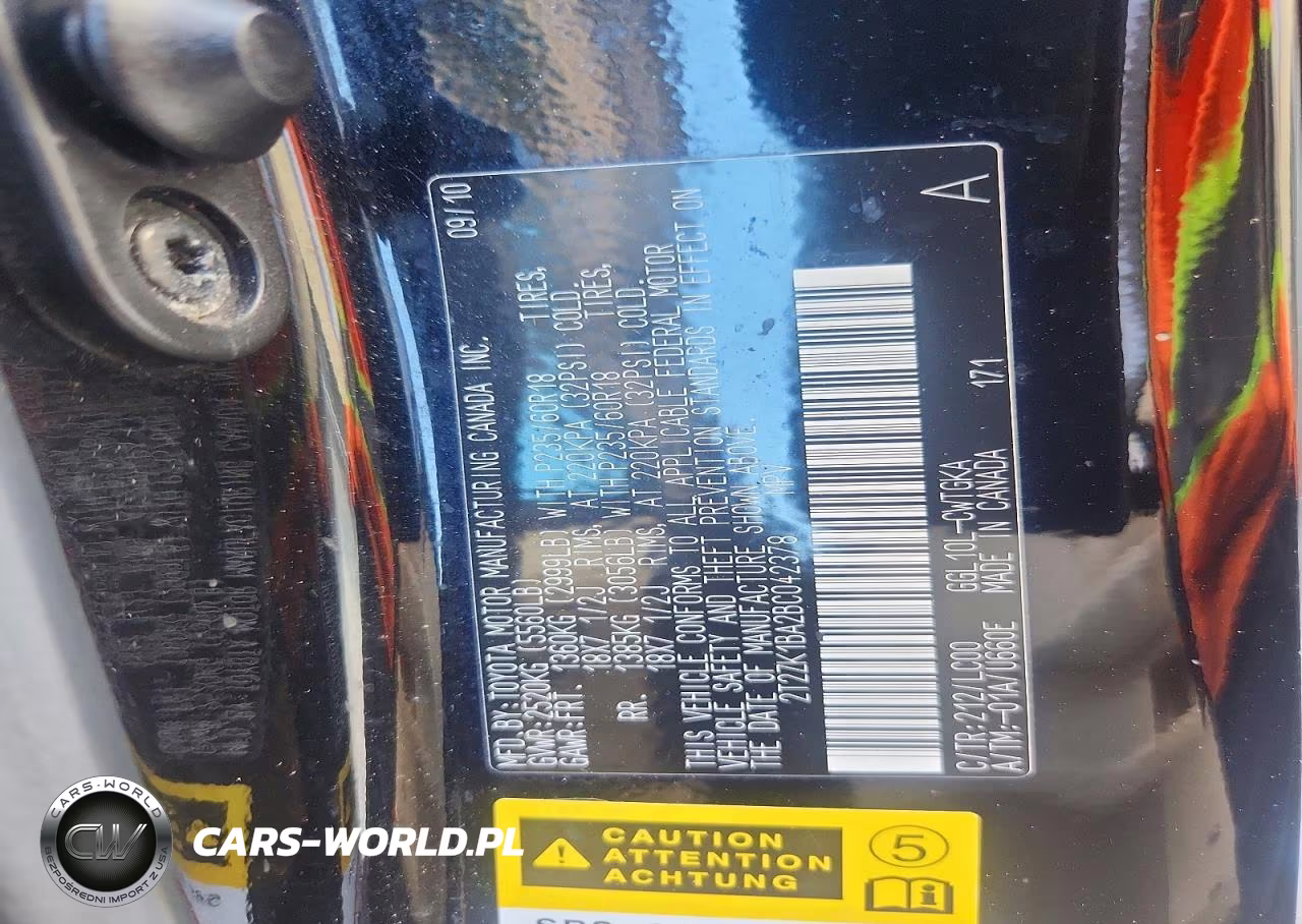 2011 Lexus Rx 350 VIN:2T2ZK1BA2BC042378 - 14