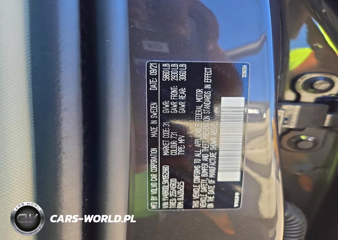 2022 Volvo Xc60 T8 Recharge Inscription VIN:YV4BR0DL5N1952980 - 12