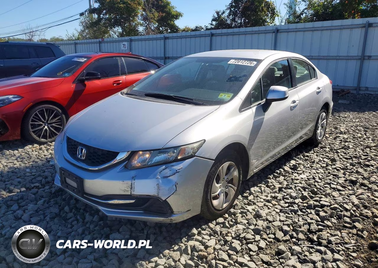2013 Honda Civic Lx VIN:19XFB2F54DE282742 - 1