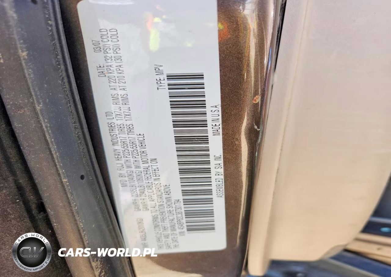 2008 Subaru Outback 2.5I Limited VIN:4S4BP62C387301794 - 12