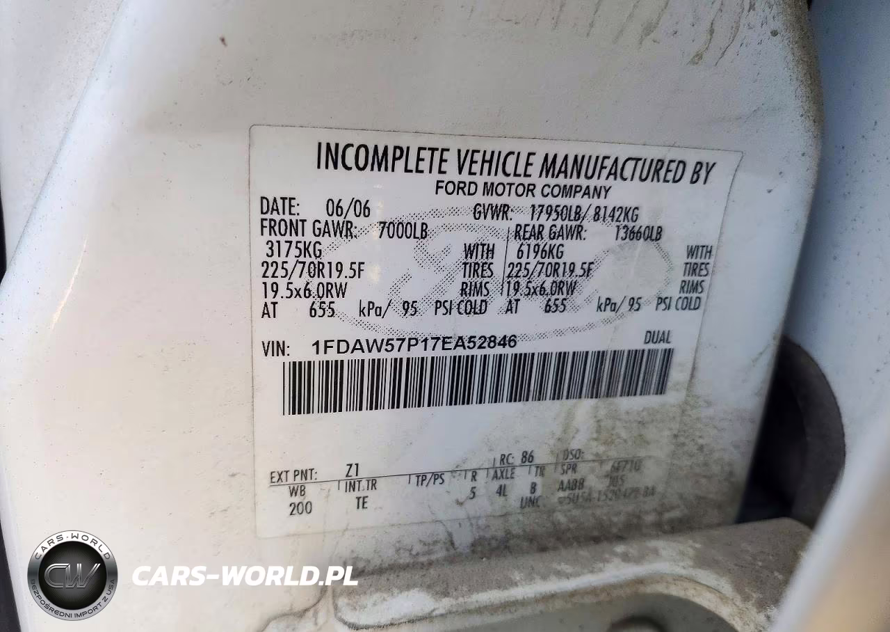 2007 Ford F550 Super Duty VIN:1FDAW57P17EA52846 - 12