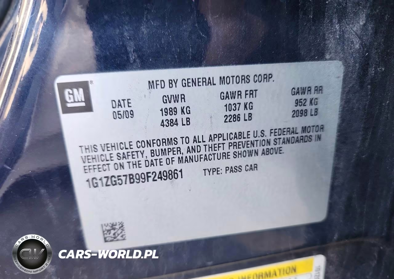 2009 Chevrolet Malibu Ls VIN:1G1ZG57B99F249861 - 13