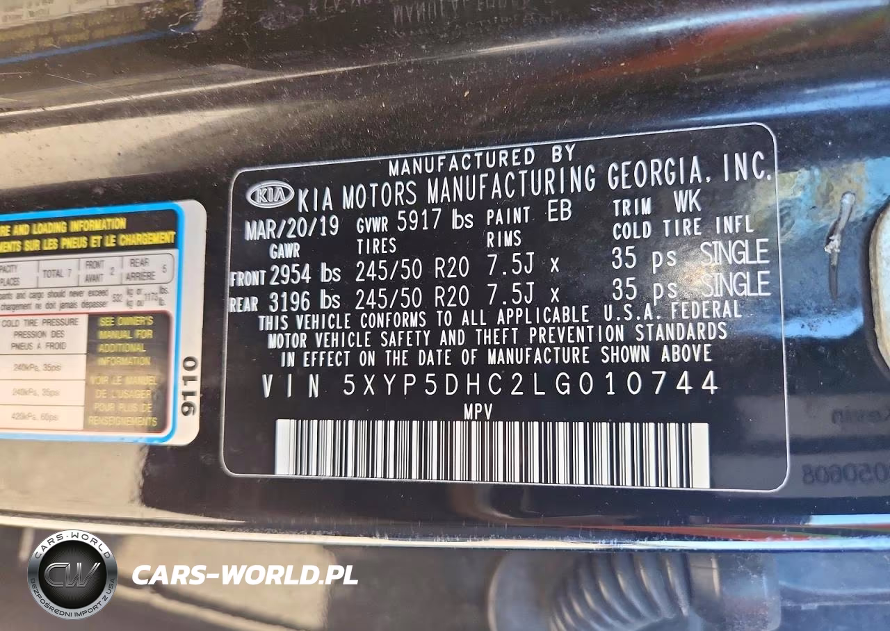 2020 Kia Telluride Sx VIN:5XYP5DHC2LG010744 - 13