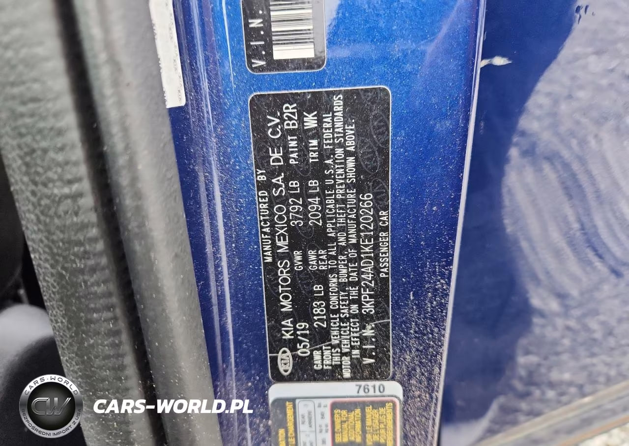 2019 Kia Forte Lxs VIN:3KPF24AD1KE120266 - 12
