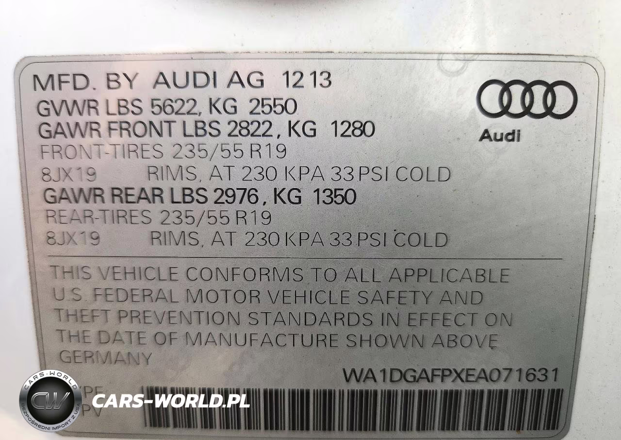 2014 Audi Q5 Premium Plus VIN:WA1DGAFPXEA071631 - 13