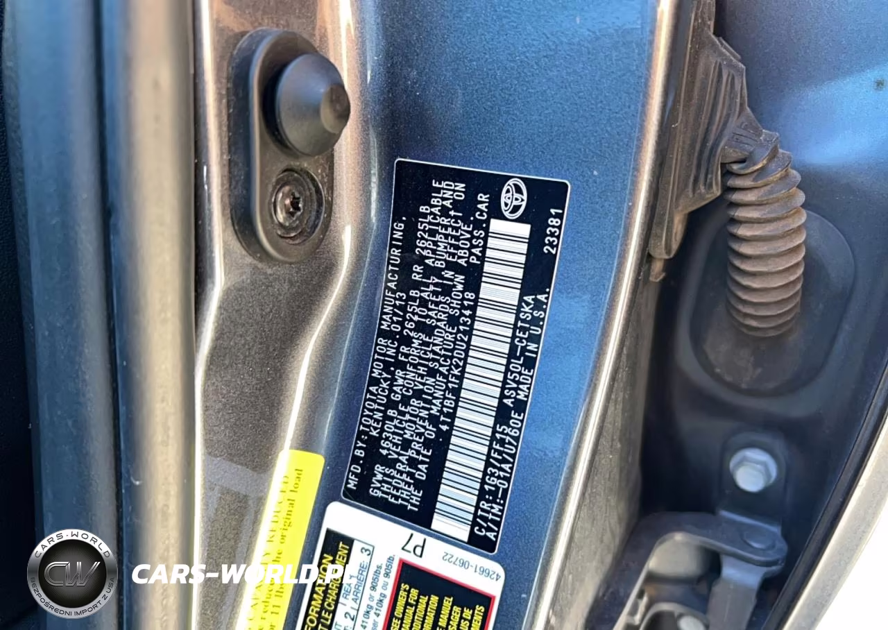 2013 Toyota Camry Se VIN:4T1BF1FK2DU213418 - 10