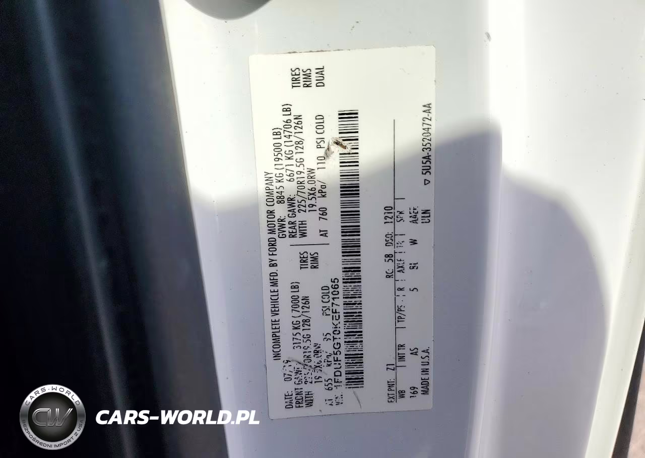 2019 Ford F550 Super Duty Utility - Service Truck VIN:1FDUF5GT0KEF71065 - 13