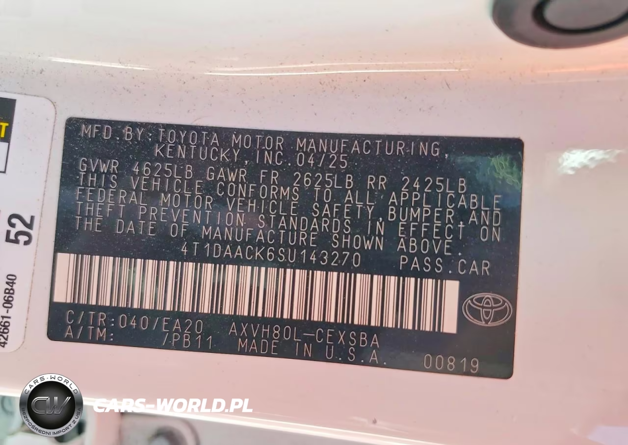 2025 Toyota Camry Se VIN:4T1DAACK6SU143270 - 12