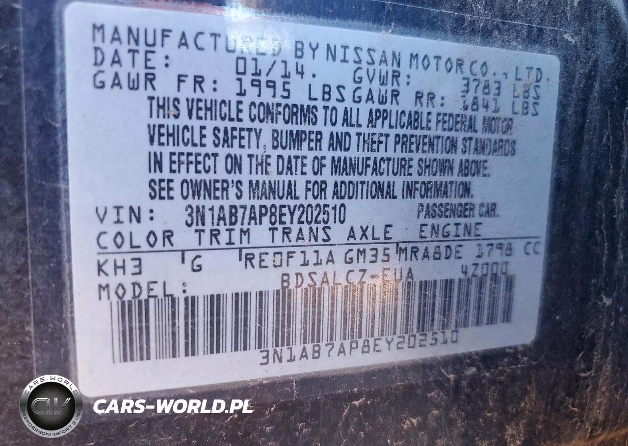 2014 Nissan Sentra S VIN:3N1AB7AP8EY202510 - 12