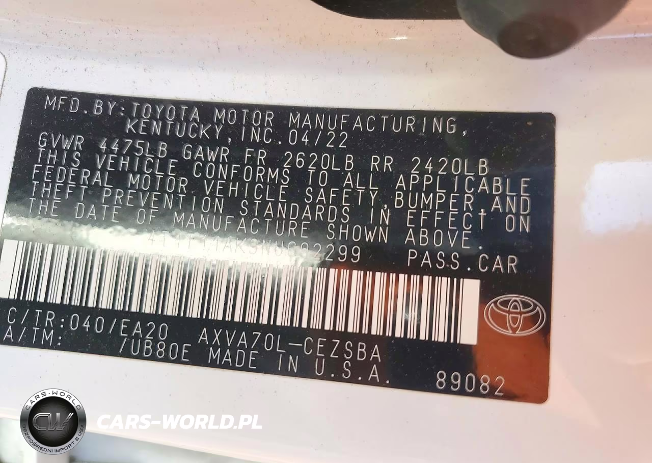 2022 Toyota Camry Se VIN:4T1T11AK9NU692299 - 13