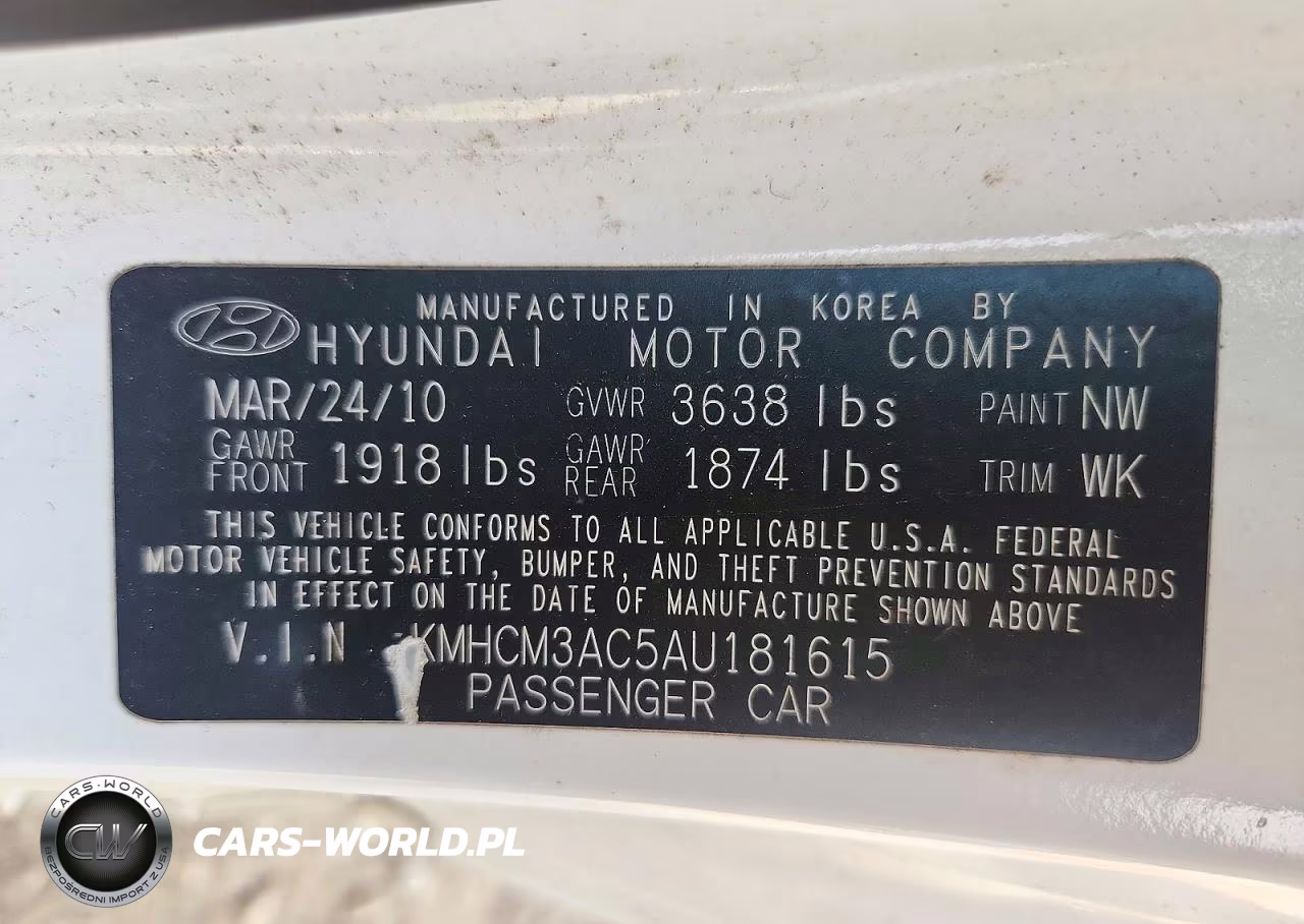 2010 Hyundai Accent Gs VIN:KMHCM3AC5AU181615 - 12