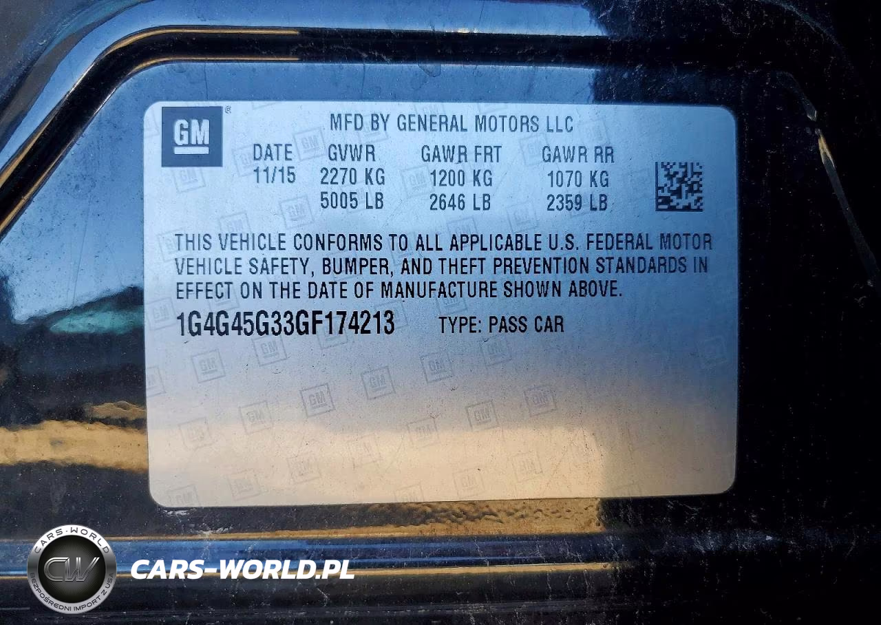 2016 Buick Lacrosse Sport Touring VIN:1G4G45G33GF174213 - 13