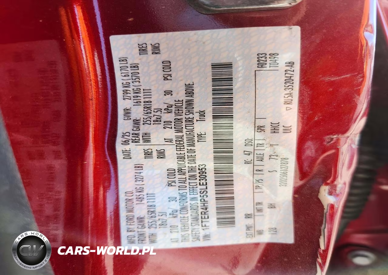 2025 Ford Ranger Xlt VIN:1FTER4HP5SLE30953 - 12