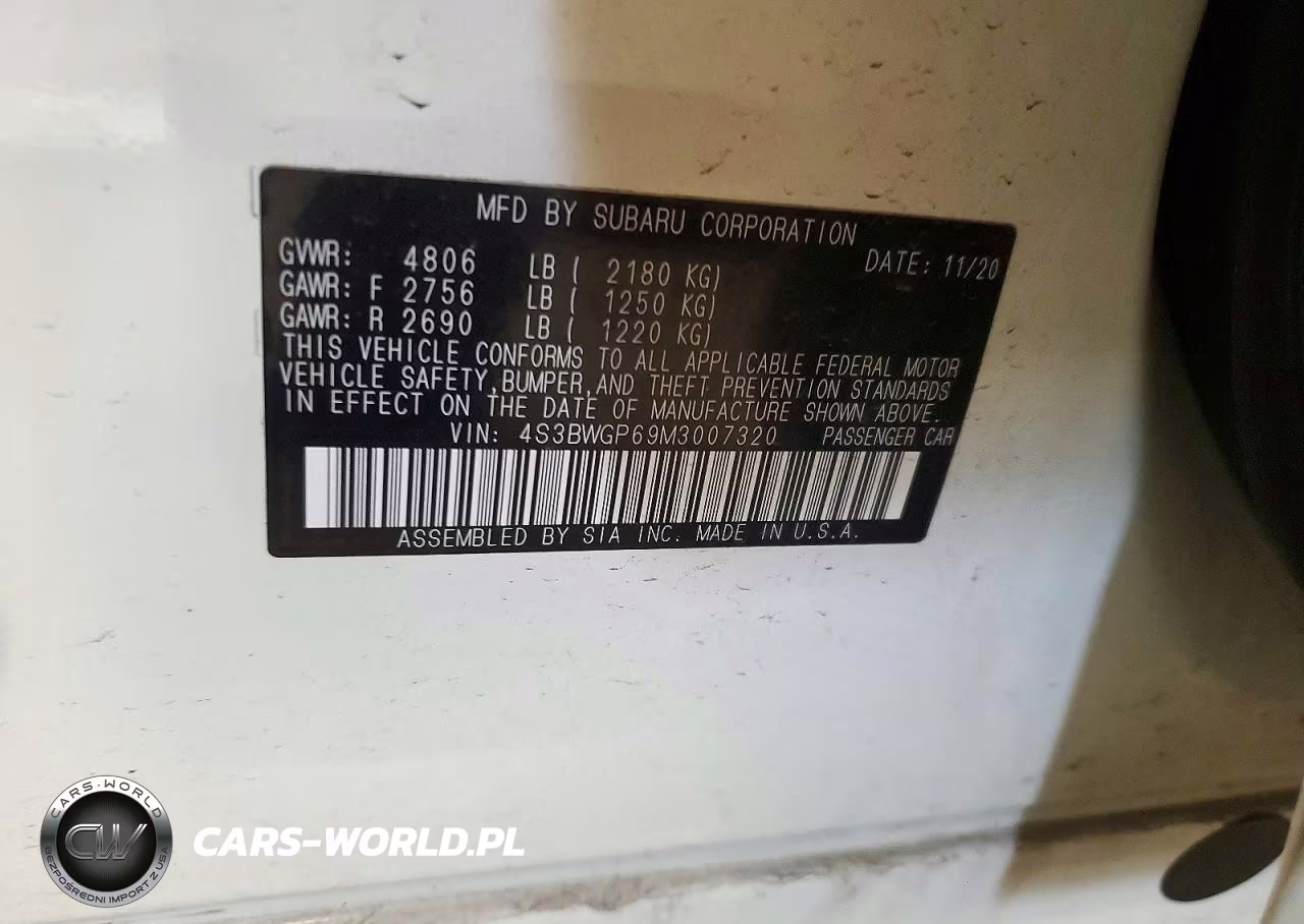 2021 Subaru Legacy Touring Xt VIN:4S3BWGP69M3007320 - 12