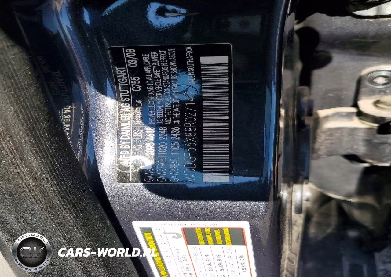 2008 Mercedes-Benz C 350 VIN:WDDGF56X88R027149 - 13