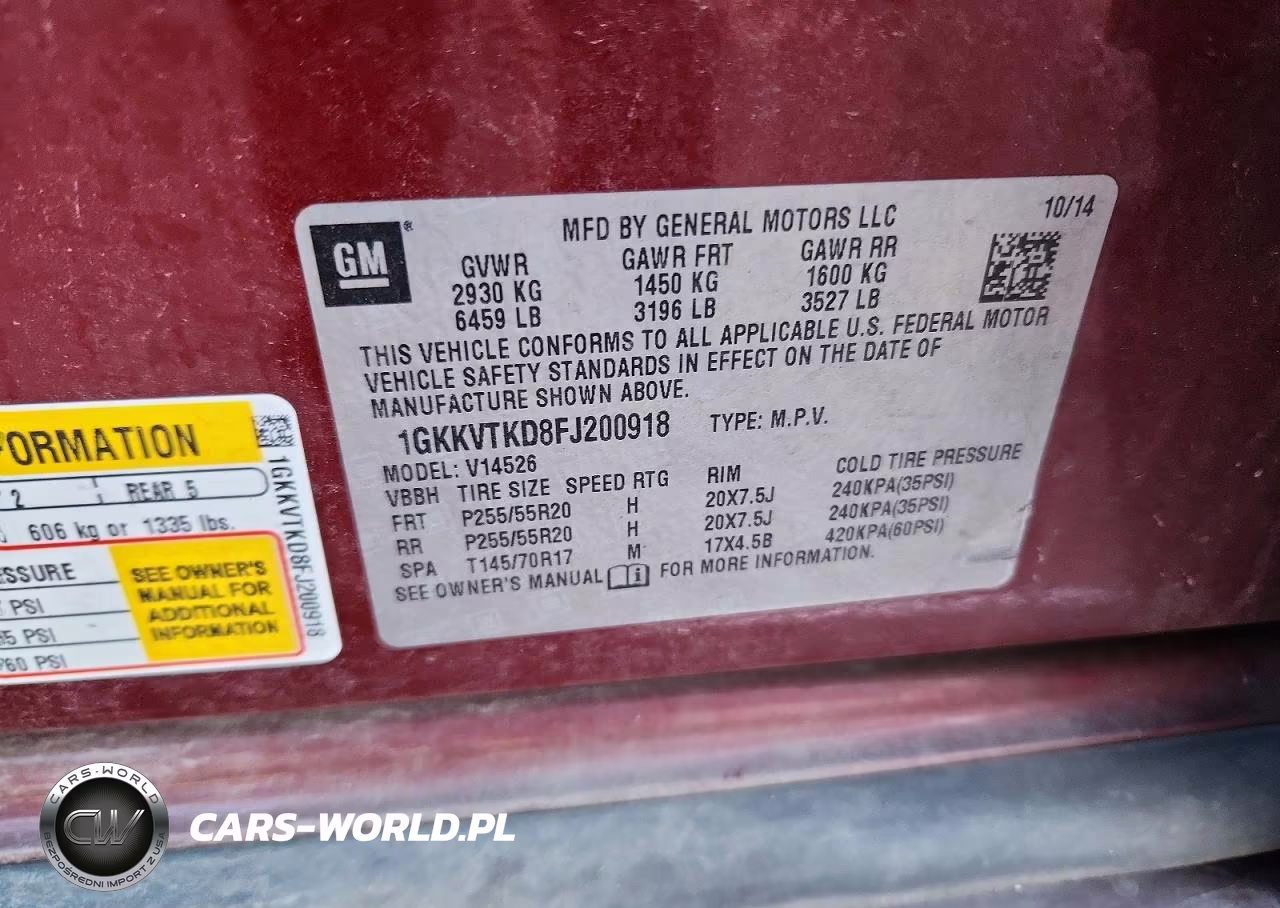 2015 GMC Acadia Denali VIN:1GKKVTKD8FJ200918 - 13
