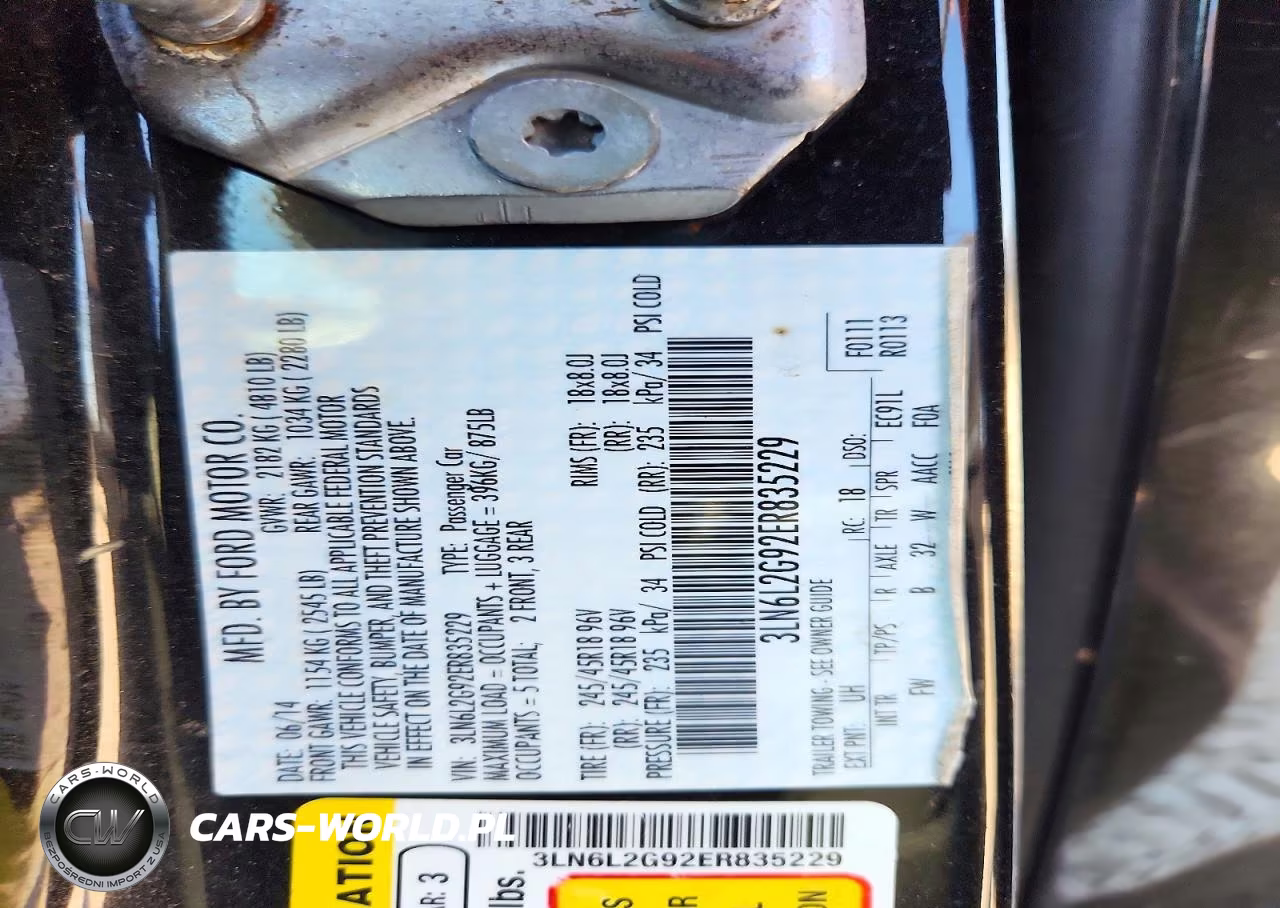 2014 Lincoln Mkz VIN:3LN6L2G92ER835229 - 12