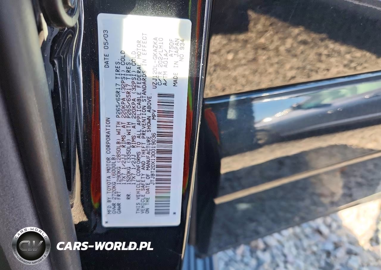 2003 Lexus Gx 470 VIN:JTJBT20X130019036 - 12