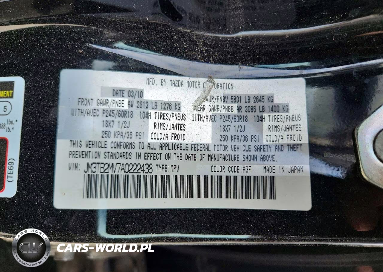 2010 Mazda Cx-9 VIN:JM3TB2MV7A0222438 - 13