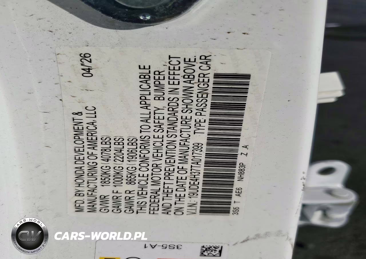 2026 Acura Integra A-Spec VIN:19UDE4H37TA017399 - 12