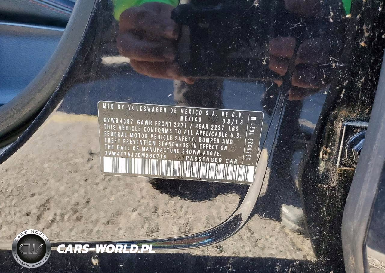 2014 Volkswagen Jetta Gli VIN:3VW4T7AJ7EM360716 - 13