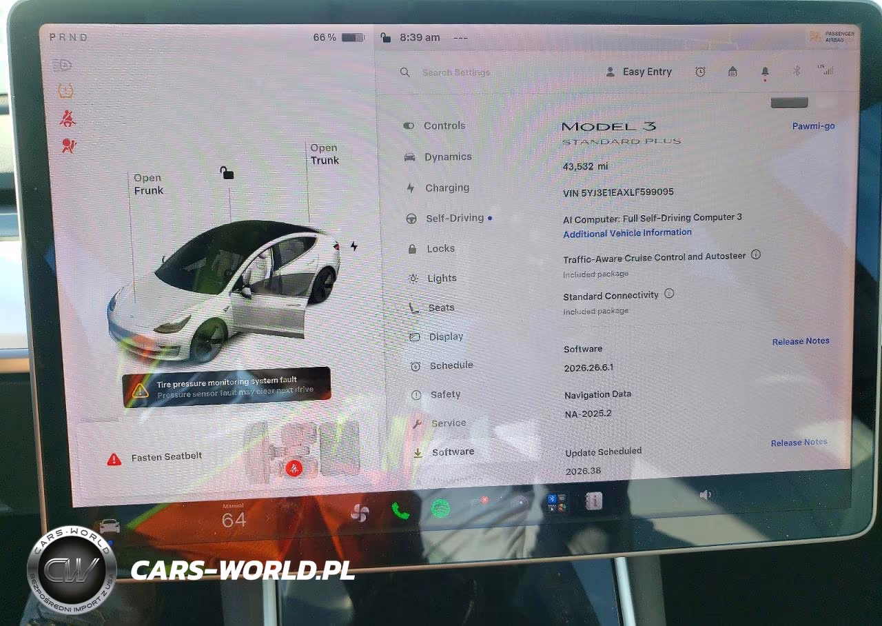 2020 Tesla Model 3 VIN:5YJ3E1EAXLF599095 - 9