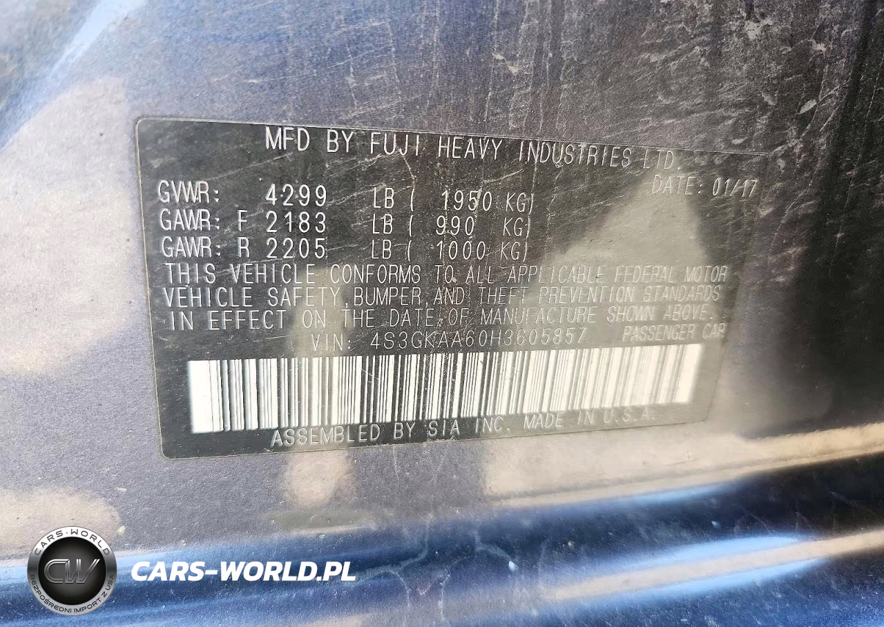2017 Subaru Impreza VIN:4S3GKAA60H3605857 - 12