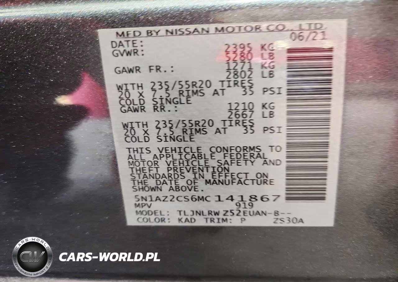 2021 Nissan Murano Sl VIN:5N1AZ2CS6MC141867 - 14
