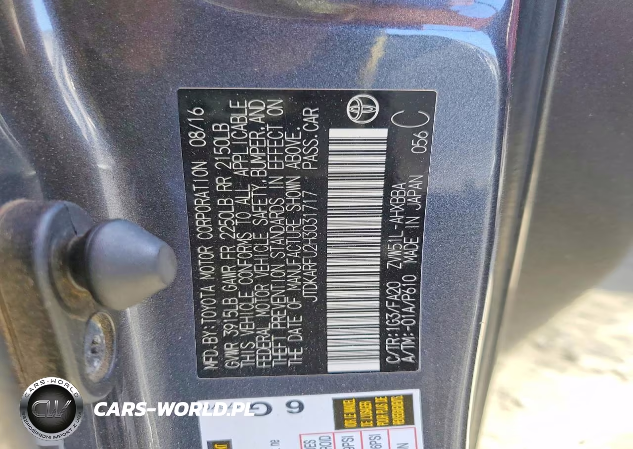 2017 Toyota Prius Two Eco VIN:JTDKARFU2H3031717 - 12