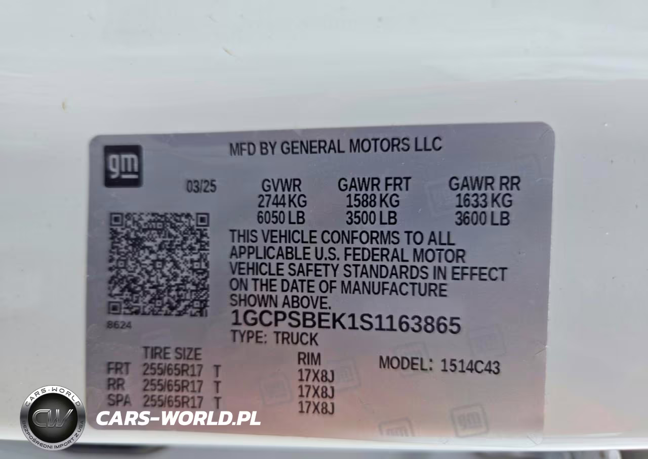 2025 Chevrolet Colorado VIN:1GCPSBEK1S1163865 - 13