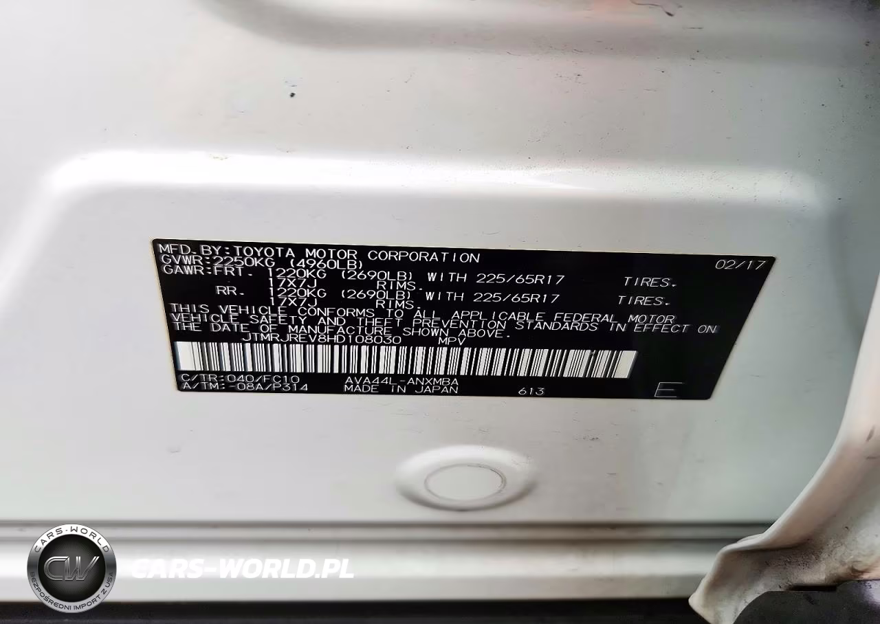 2017 Toyota Rav4 Hybrid Xle VIN:JTMRJREV8HD108030 - 13