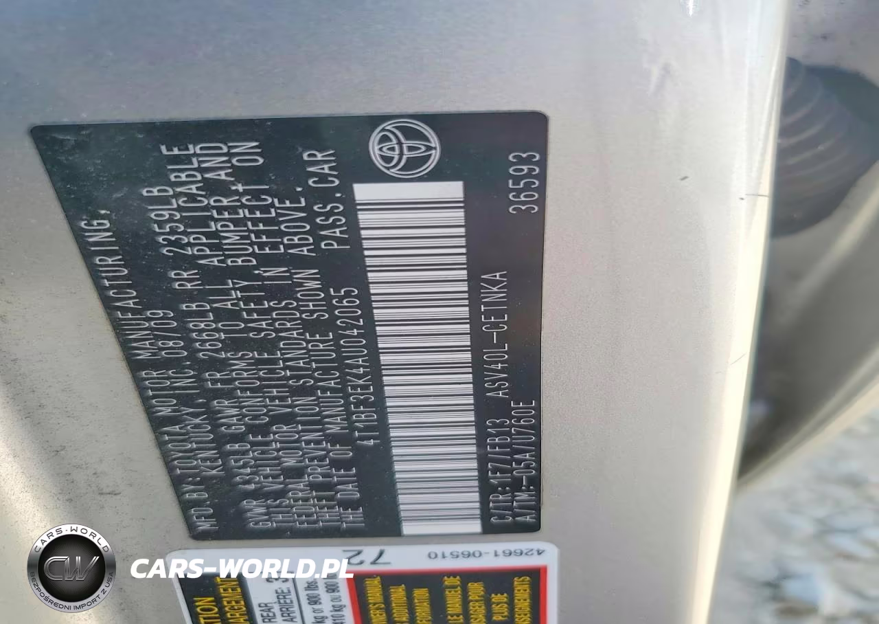 2010 Toyota Camry Le VIN:4T1BF3EK4AU042065 - 12