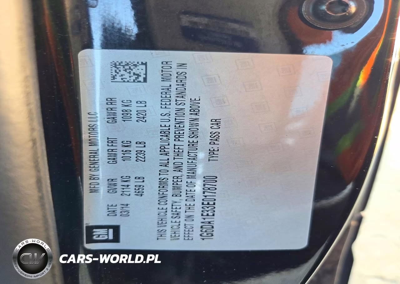 2014 Cadillac Cts VIN:1G6DA1E33E0178700 - 13
