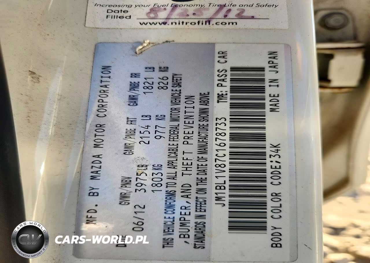 2012 Mazda 3 I VIN:JM1BL1V87C1678733 - 13