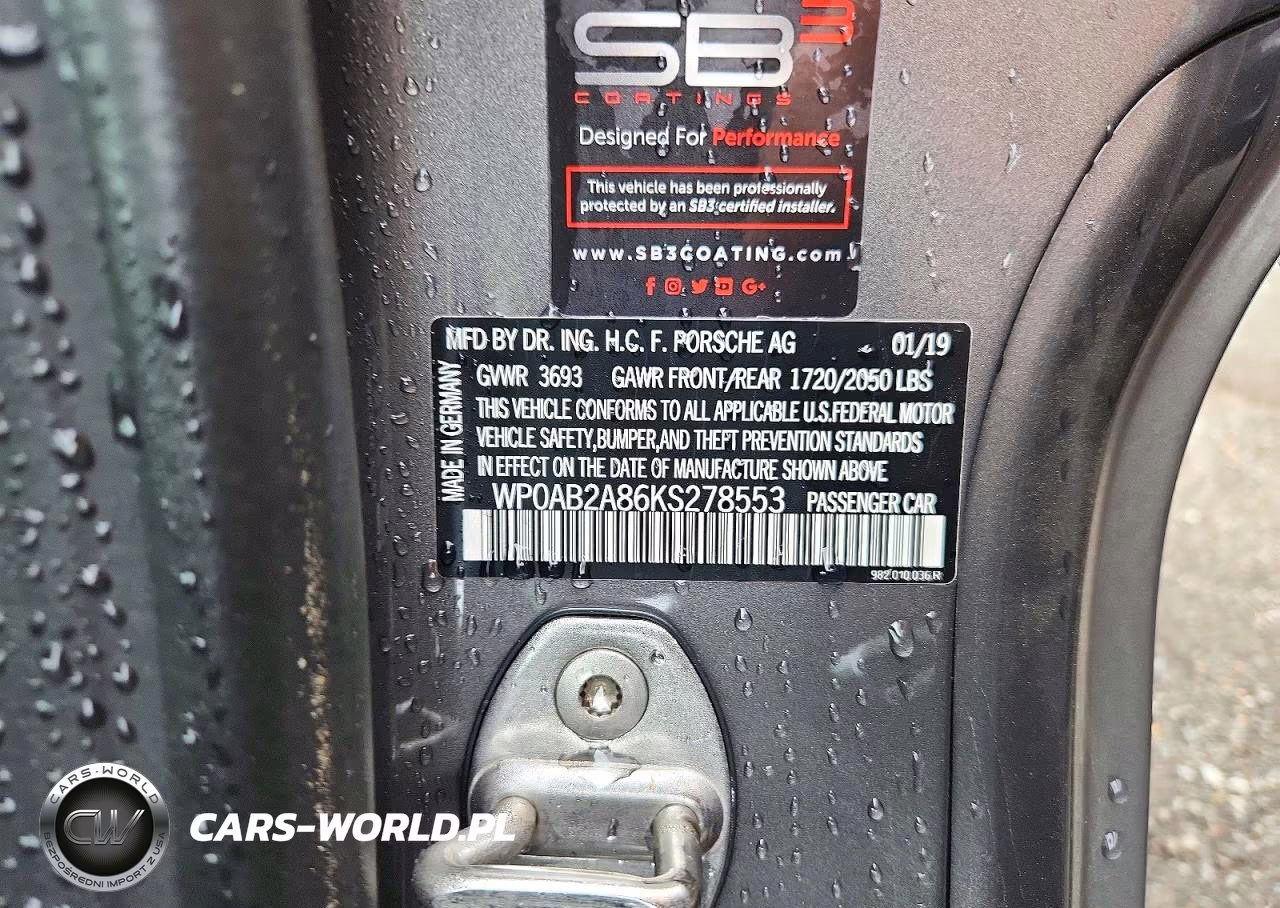 2019 Porsche Cayman S VIN:WP0AB2A86KS278553 - 13