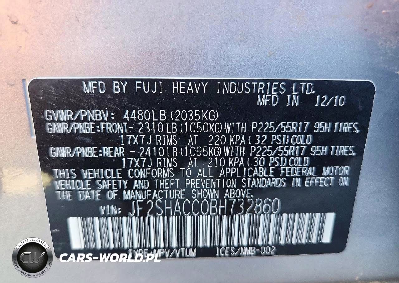 2011 Subaru Forester 2.5X Premium VIN:JF2SHACC0BH732860 - 13