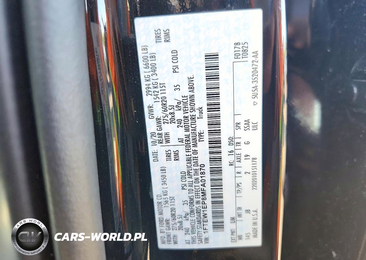 2021 Ford F150 Supercrew VIN:1FTEW1EP8MFA01870 - 13