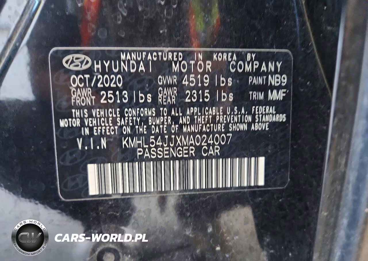 2021 Hyundai Sonata Hybrid Limited VIN:KMHL54JJXMA024007 - 13
