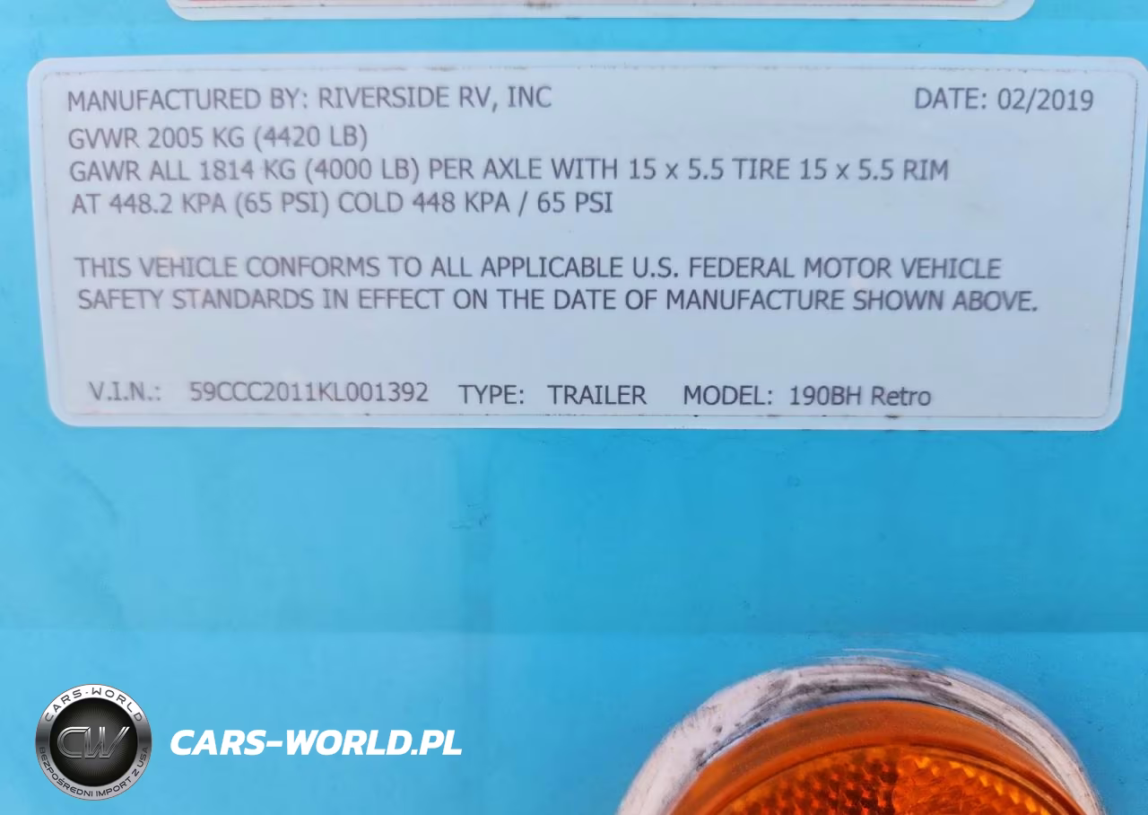 2019 Riverside Retro Camper VIN:59CCC2011KL001392 - 10
