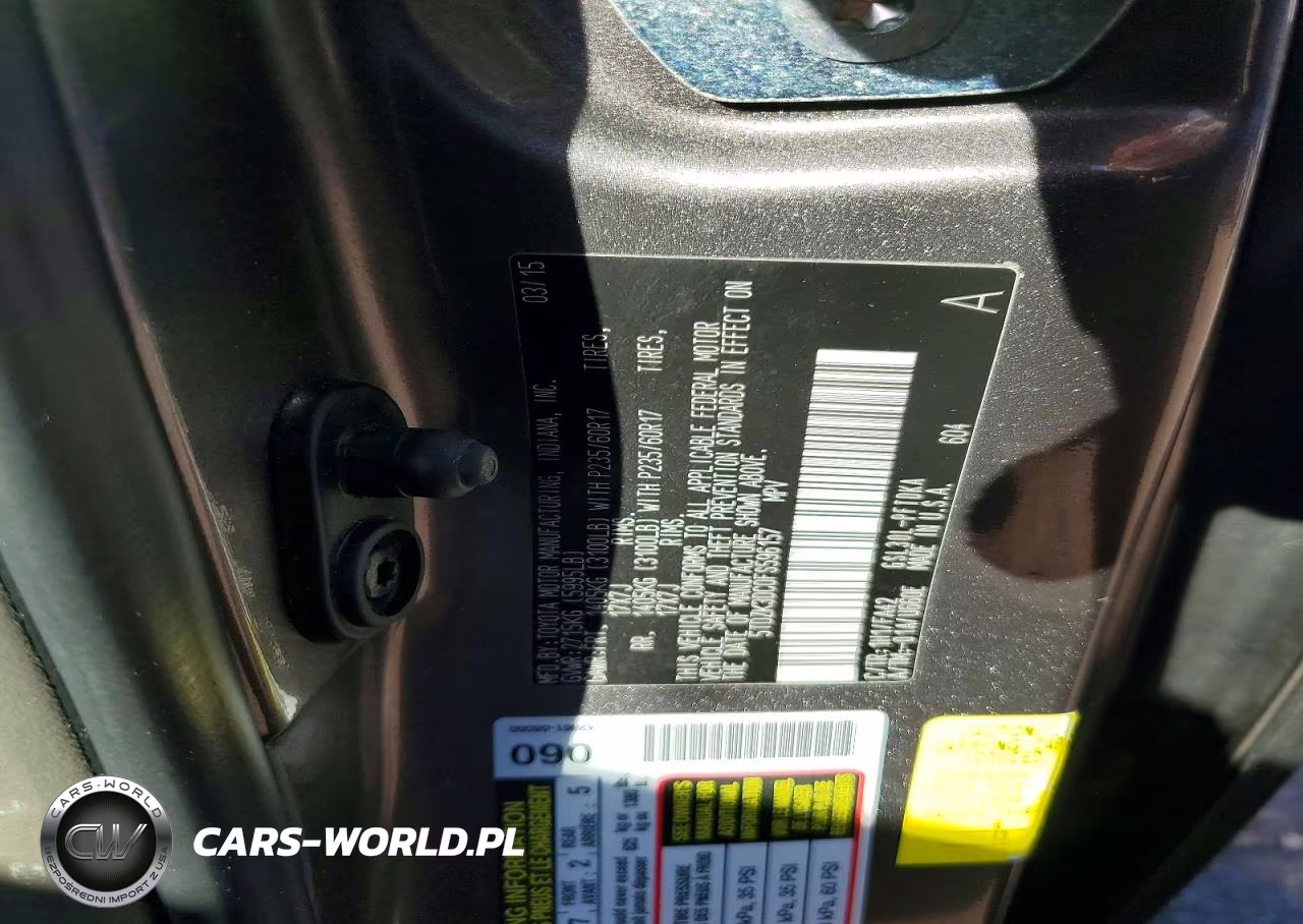 2015 Toyota Sienna L 7-Passenger VIN:5TDZK3DC0FS596157 - 13